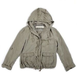 Anthropologie Daughters of the Liberation Lib Anorak Jacket Size S Khaki Brown